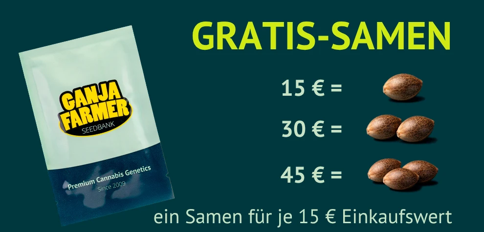1 Gratis-Samen pro 15 € Einkaufswert