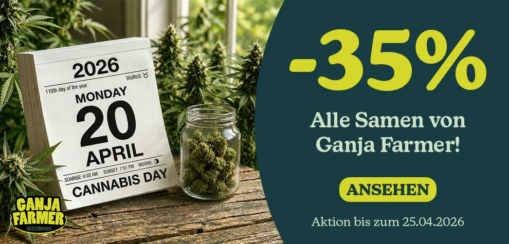420-Aktion: 35 % Rabatt auf alle Ganja Farmer Samen.
